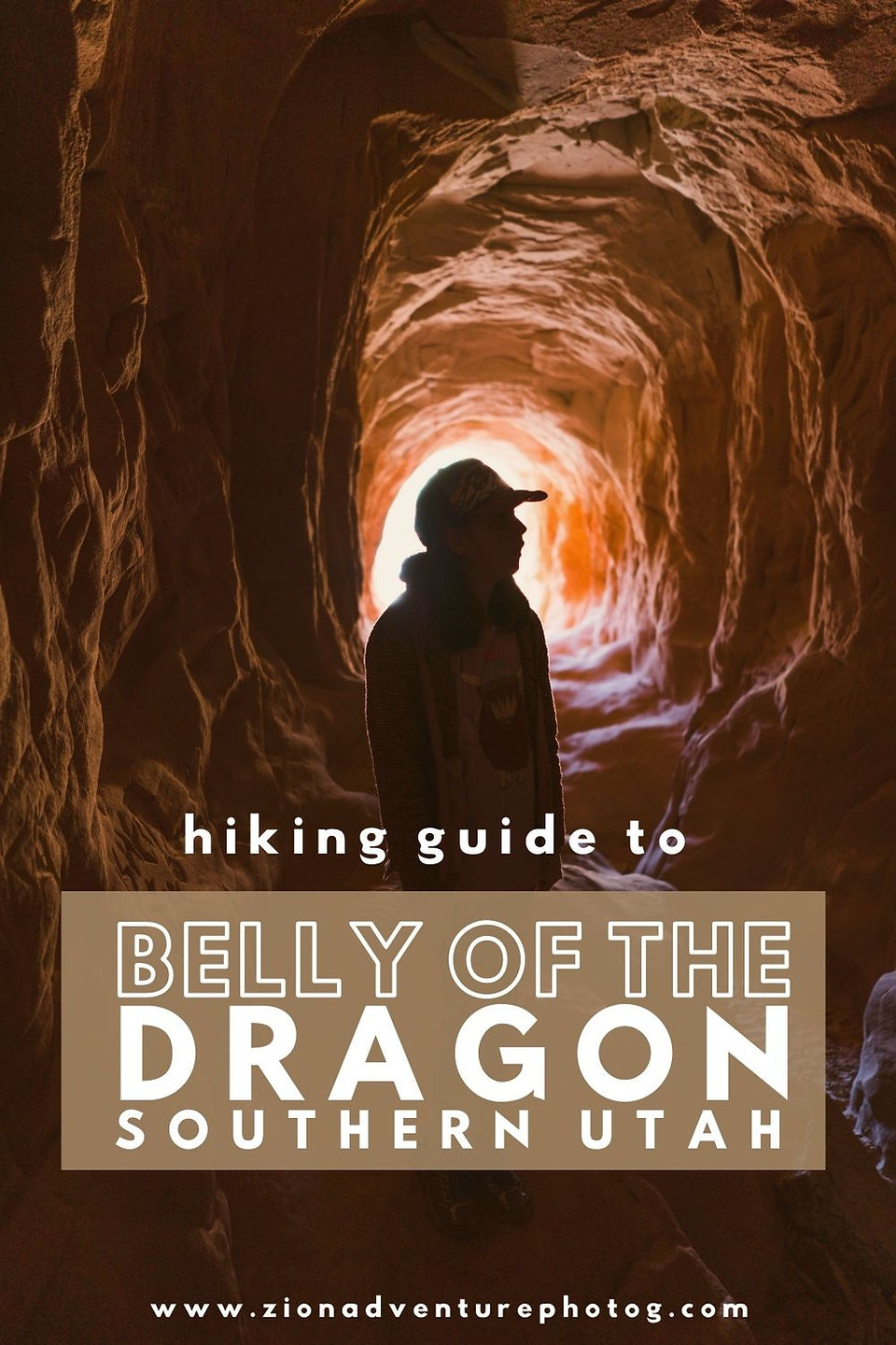 Girl in cave at Belly of The Dragon outside of Kanab Utah