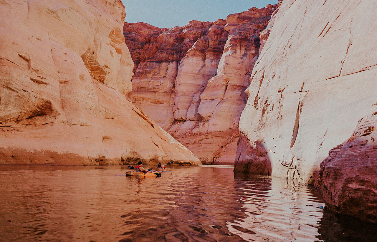 Paddle boarding and Antelope Canyon Lake Powell