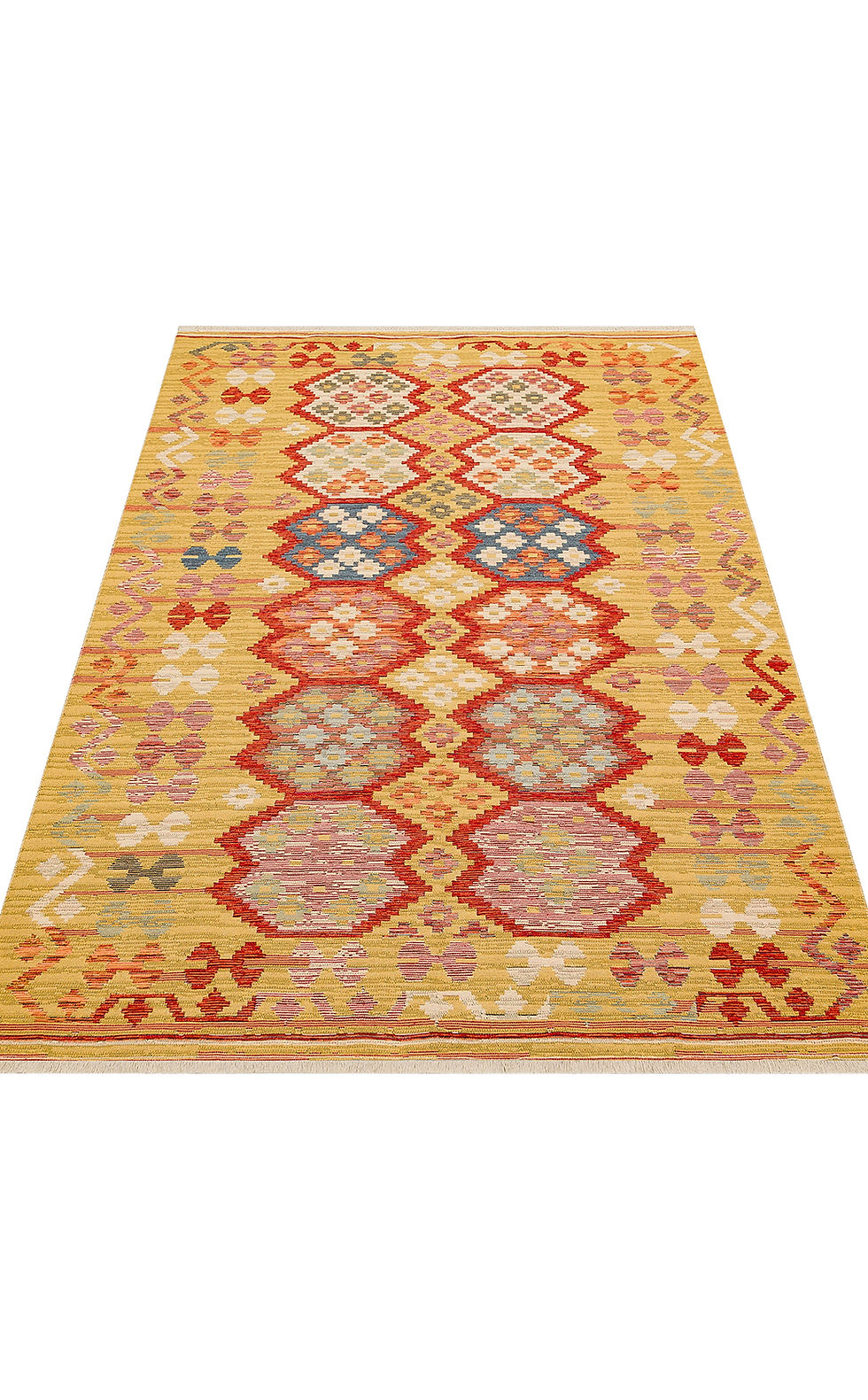 Thumbnail: DOGANLAR ANTIQ NOMAD 03 Red Yıkanabilir, Çift Taraflı,Yumuşak Otantik Kilim