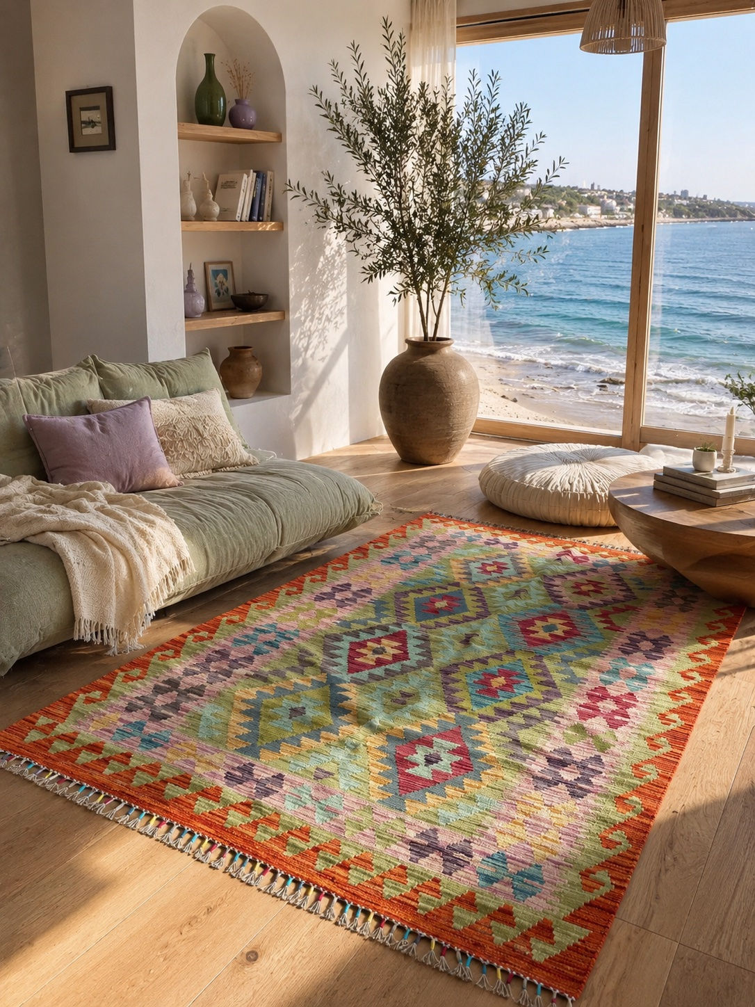 MİRAS El Dokuma 59 Multy Kök Boya Yün Kilim