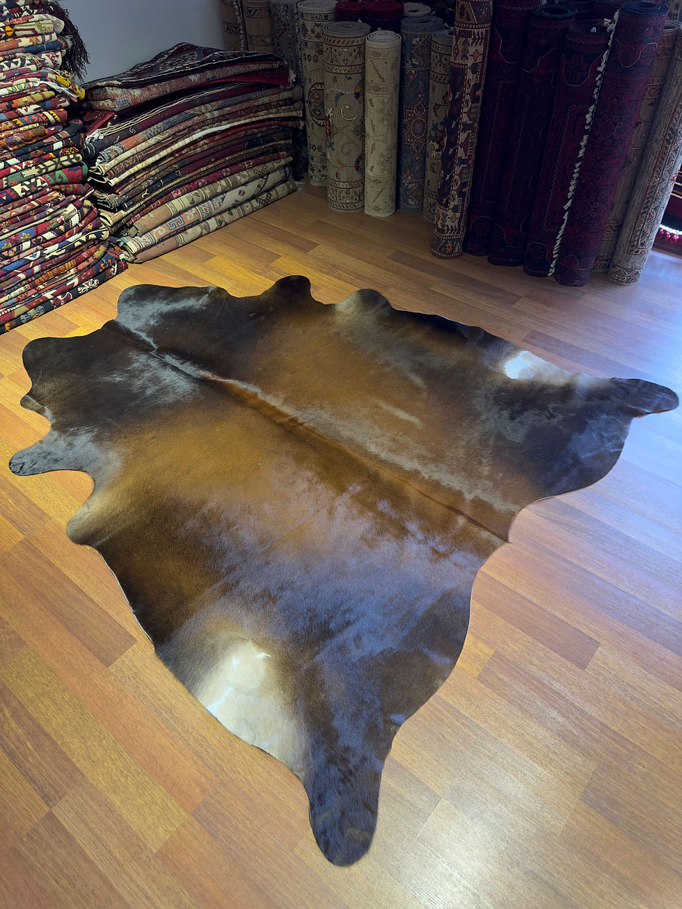 DOGANLAR ANTIQ GERÇEK DANA DERİSİ 157 KOYU KAHVE POST HALI