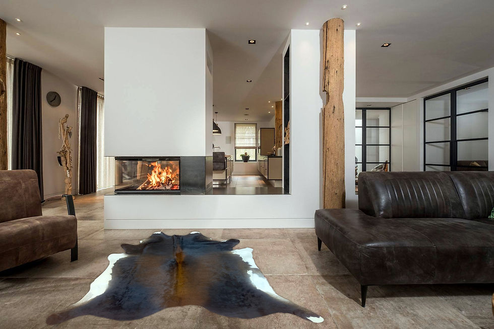 DOGANLAR ANTIQ GERÇEK DANA DERİSİ 05 KAHVE BEYAZ POST HALI