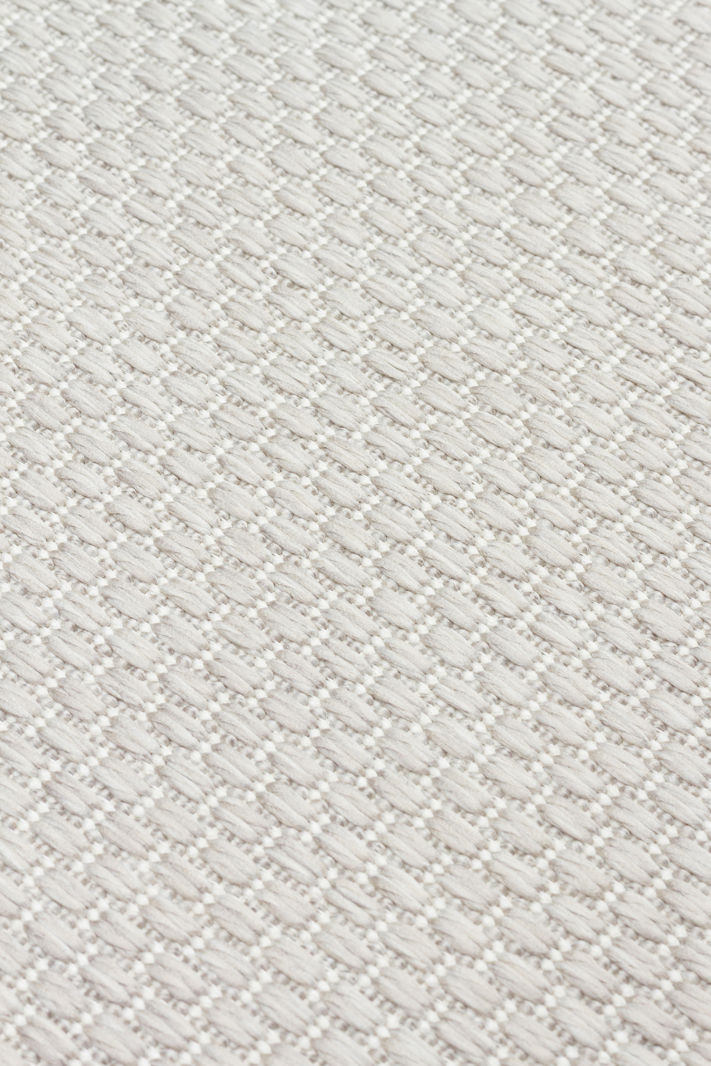 Küçük resim: MONOS PREMIUM 05 GREY CREAM Hav Toz Vermez, Kaymaz TabanlıYumuşak Şık Kilim