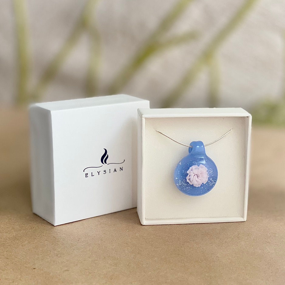 Thumbnail: Pink Rose on Soft Blue