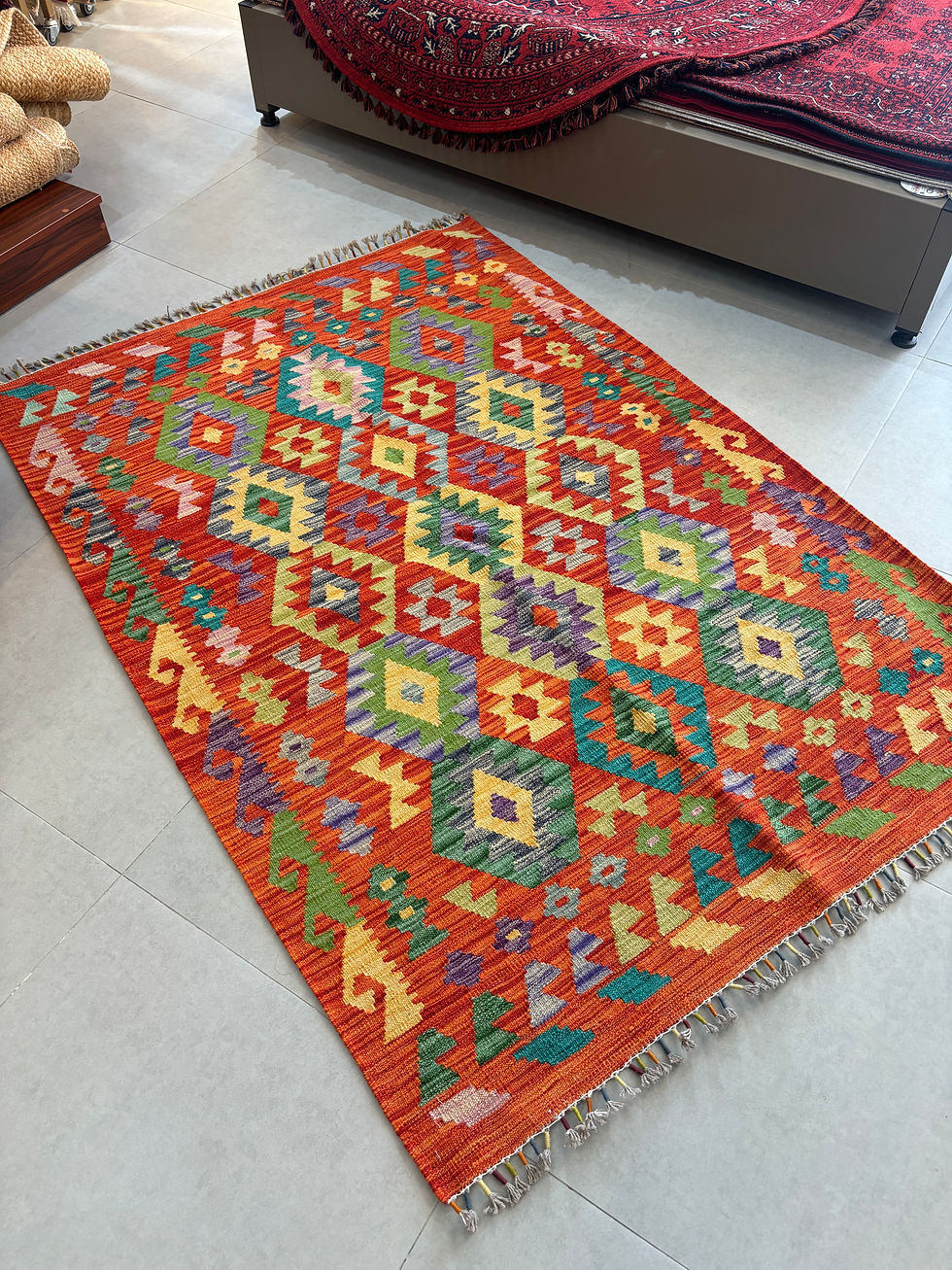 Küçük resim: MİRAS El Dokuma 084 Multy Kök Boya Yün Kilim