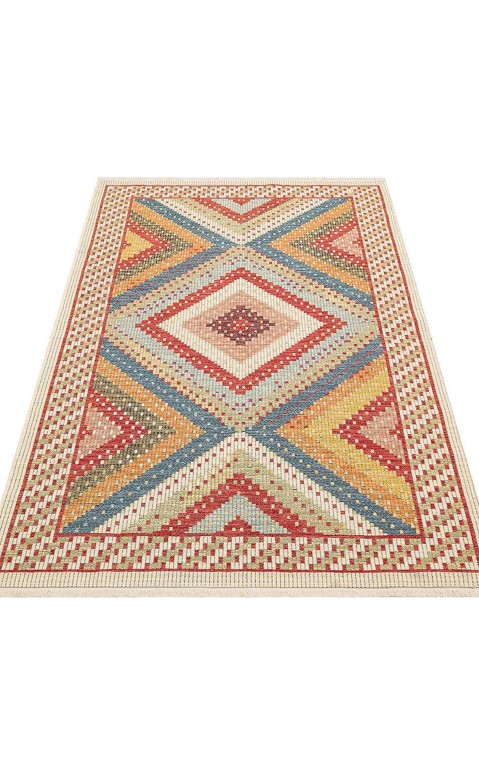 Thumbnail: DOGANLAR ANTIQ NOMAD 10 Red Yıkanabilir, Çift Taraflı,Yumuşak Otantik Kilim