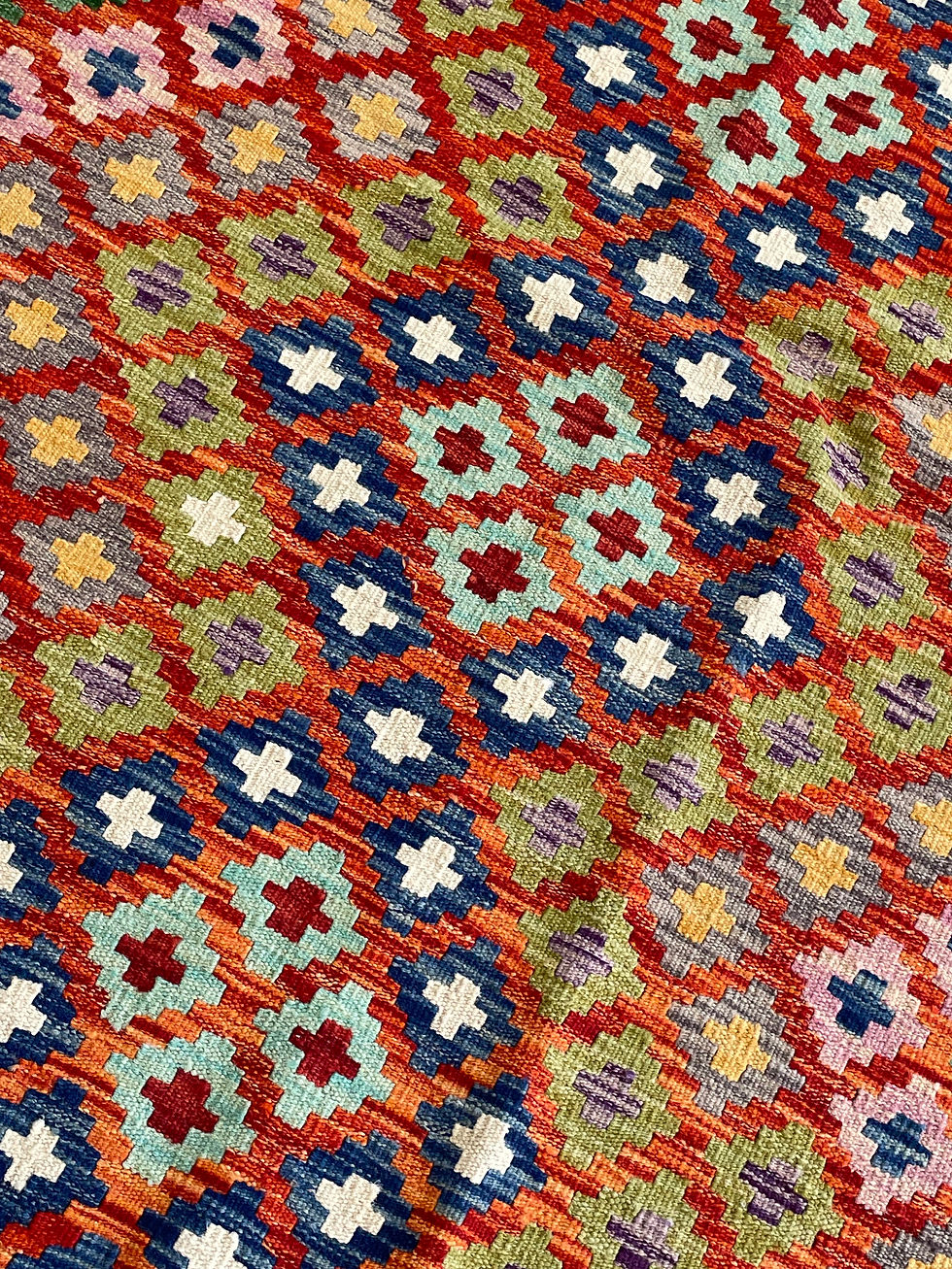 Küçük resim: MİRAS El Dokuma 58 Multy Kök Boya Yün Kilim