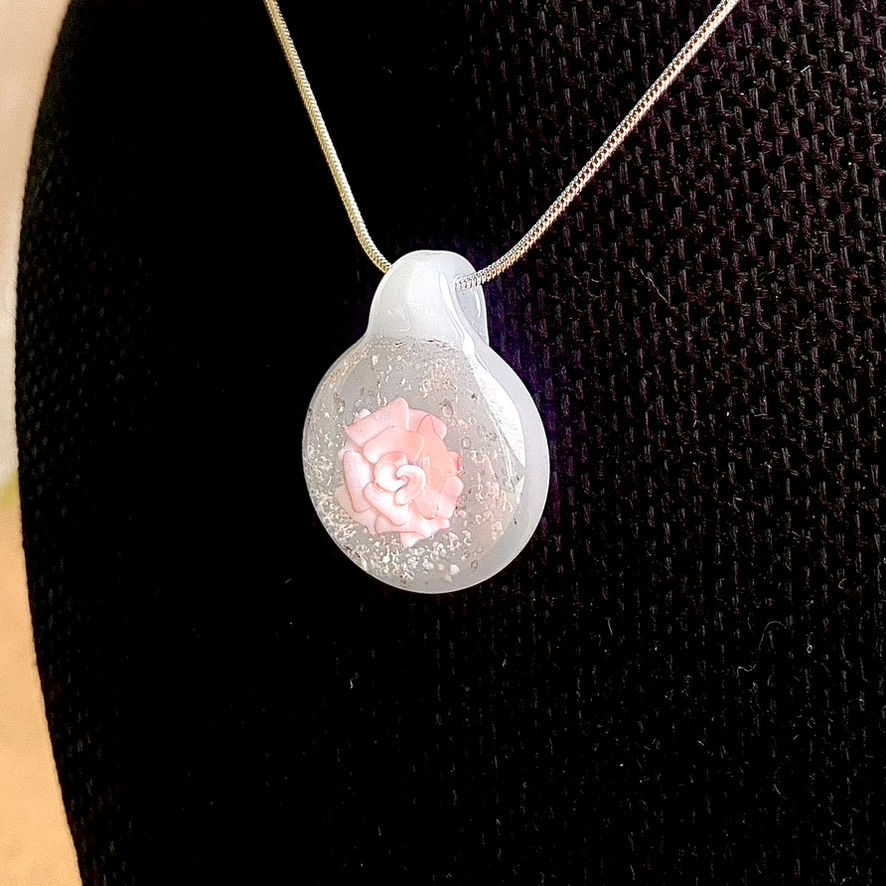 Thumbnail: Pink Rose on Soft White