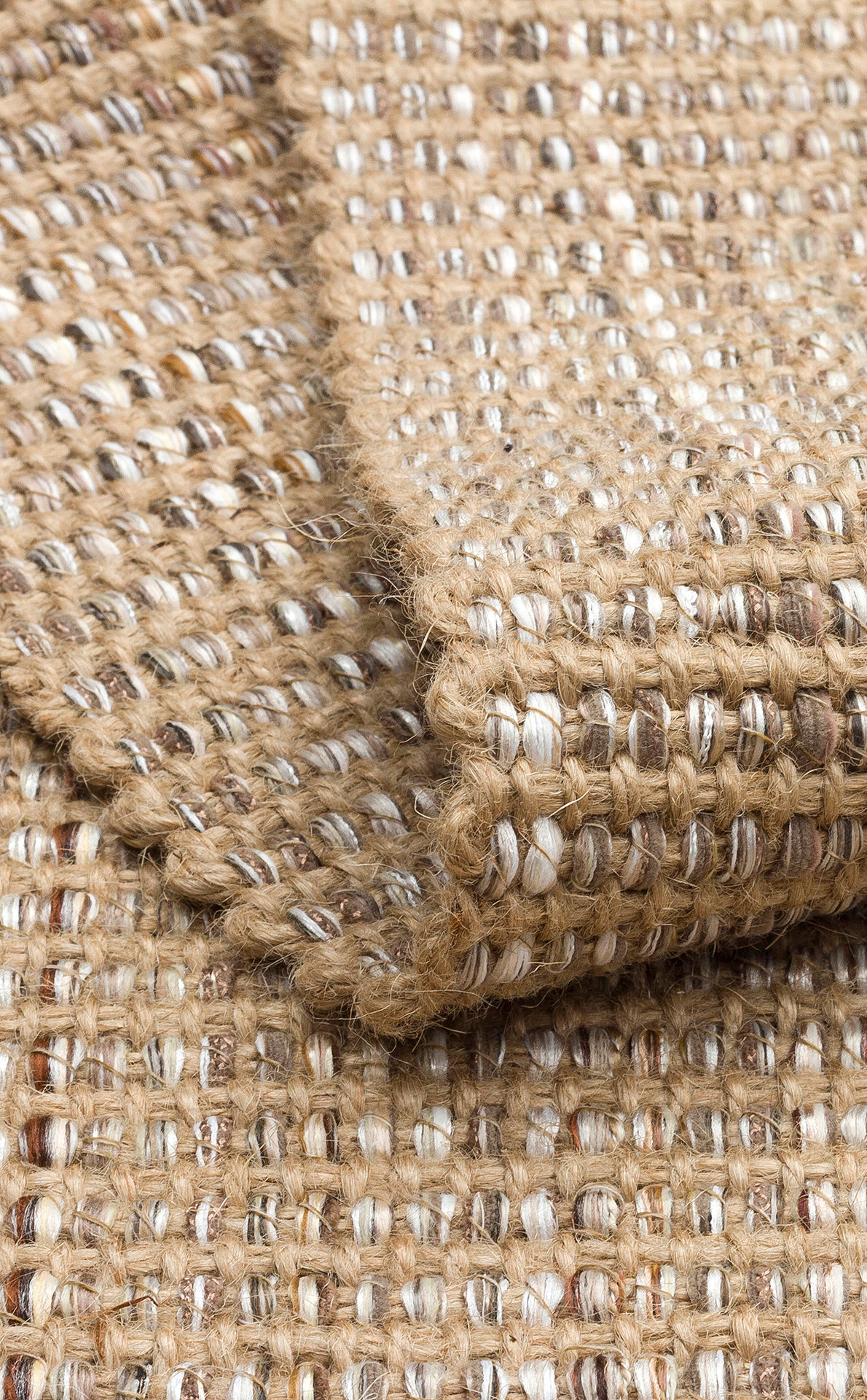 DOHA BEIGE Jüt ve Polyester ile Üretilen Çift Taraflı Modern Kilim