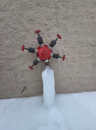 frozen valve