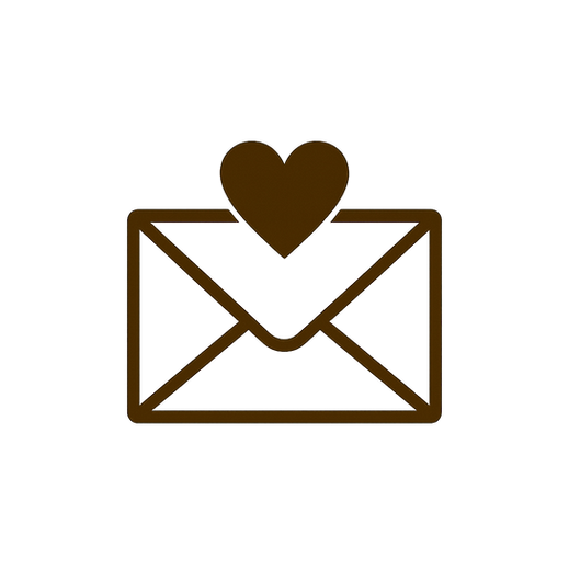 Envelop with Heart - Logo Icon