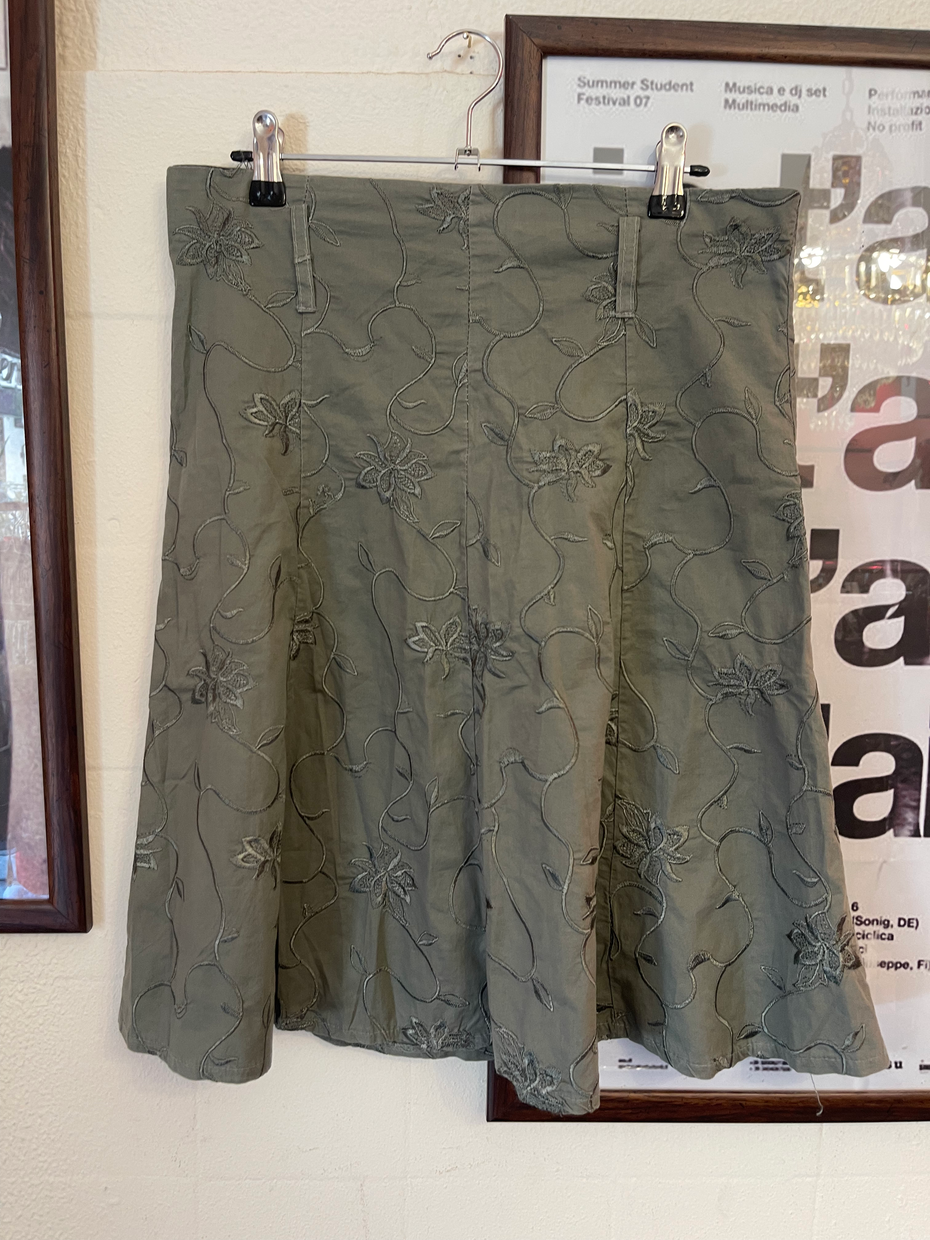 Green skirt