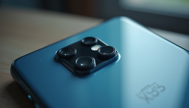Close-up view of the rear camera module on an Honor smartphone showing multiple lenses