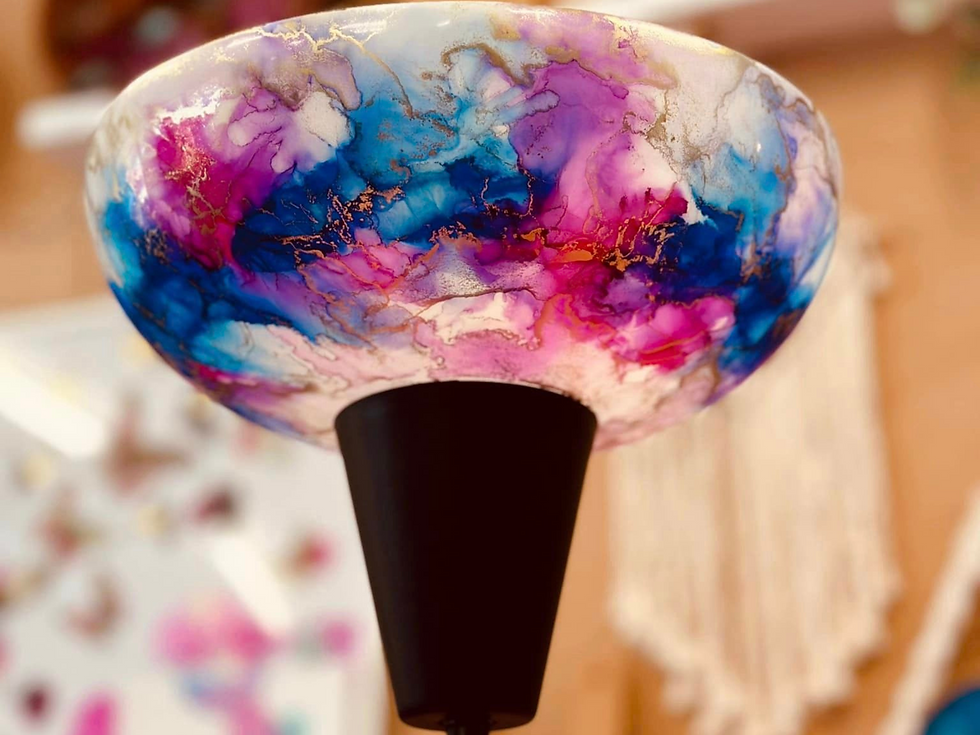 Springfield Orion - Make an Alcohol Ink, adjustable lamp!