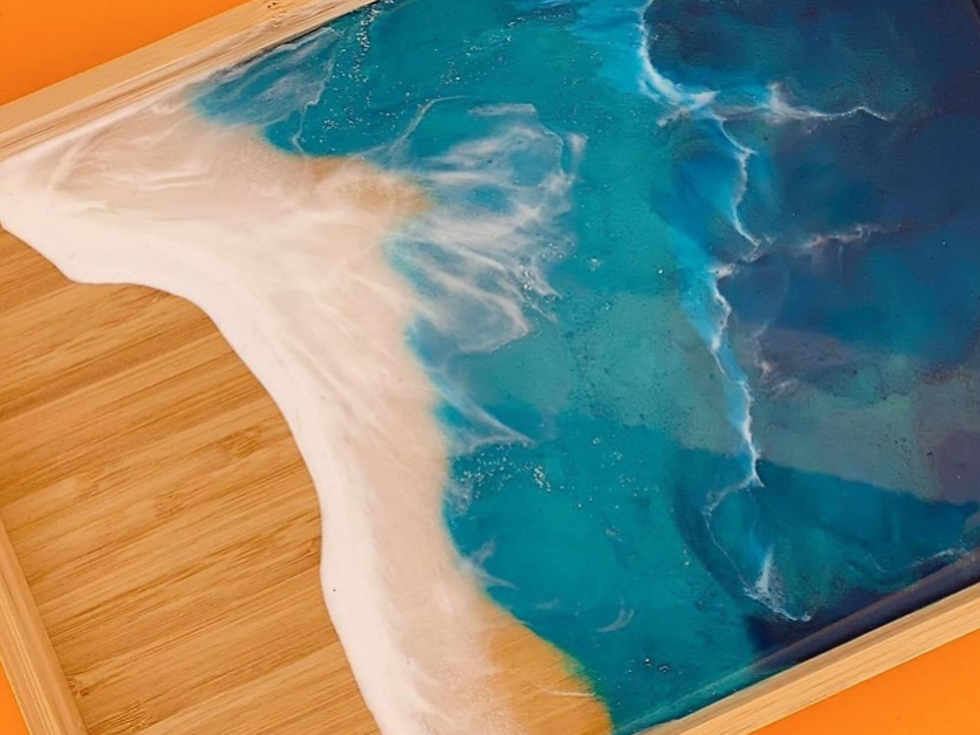 Springfield Orion - Learn to make resin wave, bamboo tray! 