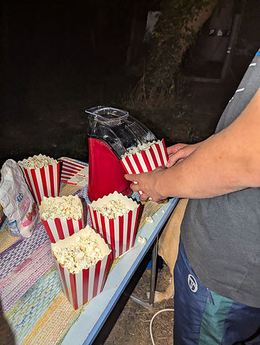 pop corn offert pour la scéance