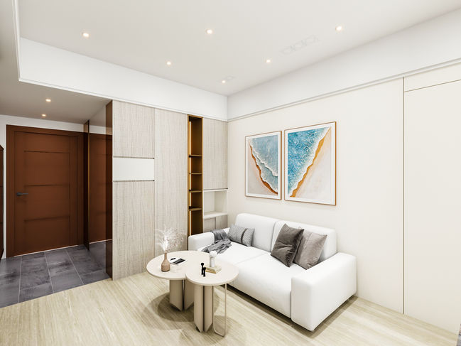 筠梵室內設計 玄關 室內3D渲染