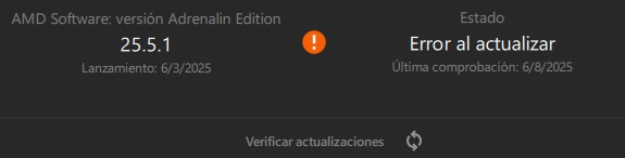 AMD Adrenaline Driver Update Fail
