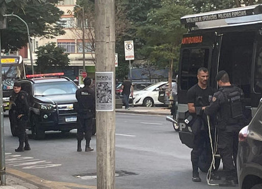 SEGURANÇA PÚBLICA — Suspeita de bomba leva Bope à sede do Sindicato dos Jornalistas de BH