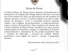 Soldado da PM Thiago Belizar Faustino morre durante perseguição de moto