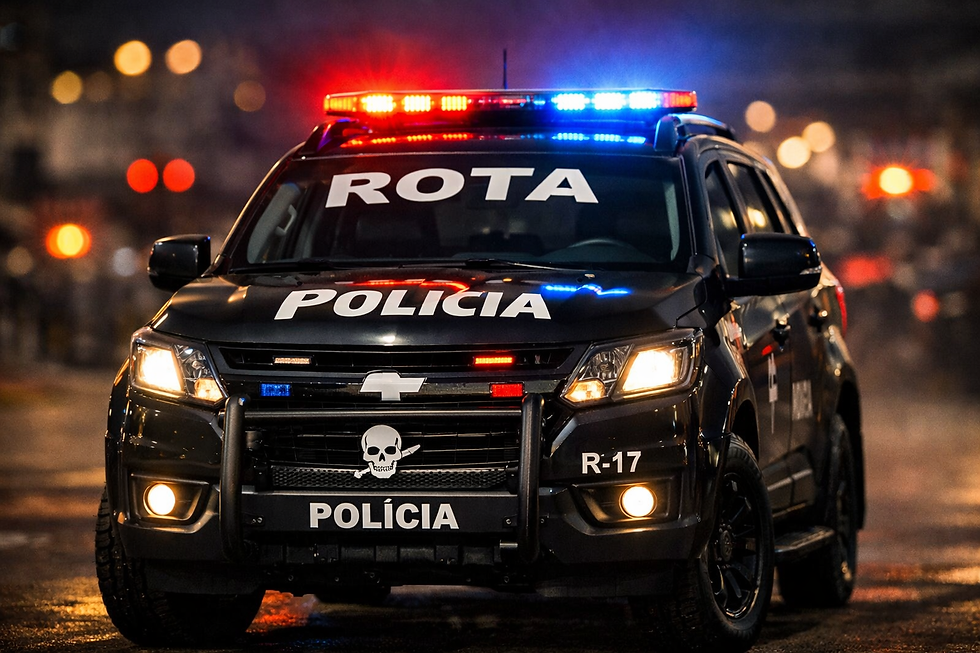 — Imagem/Reprodução: Viatura estilizada da Rota.