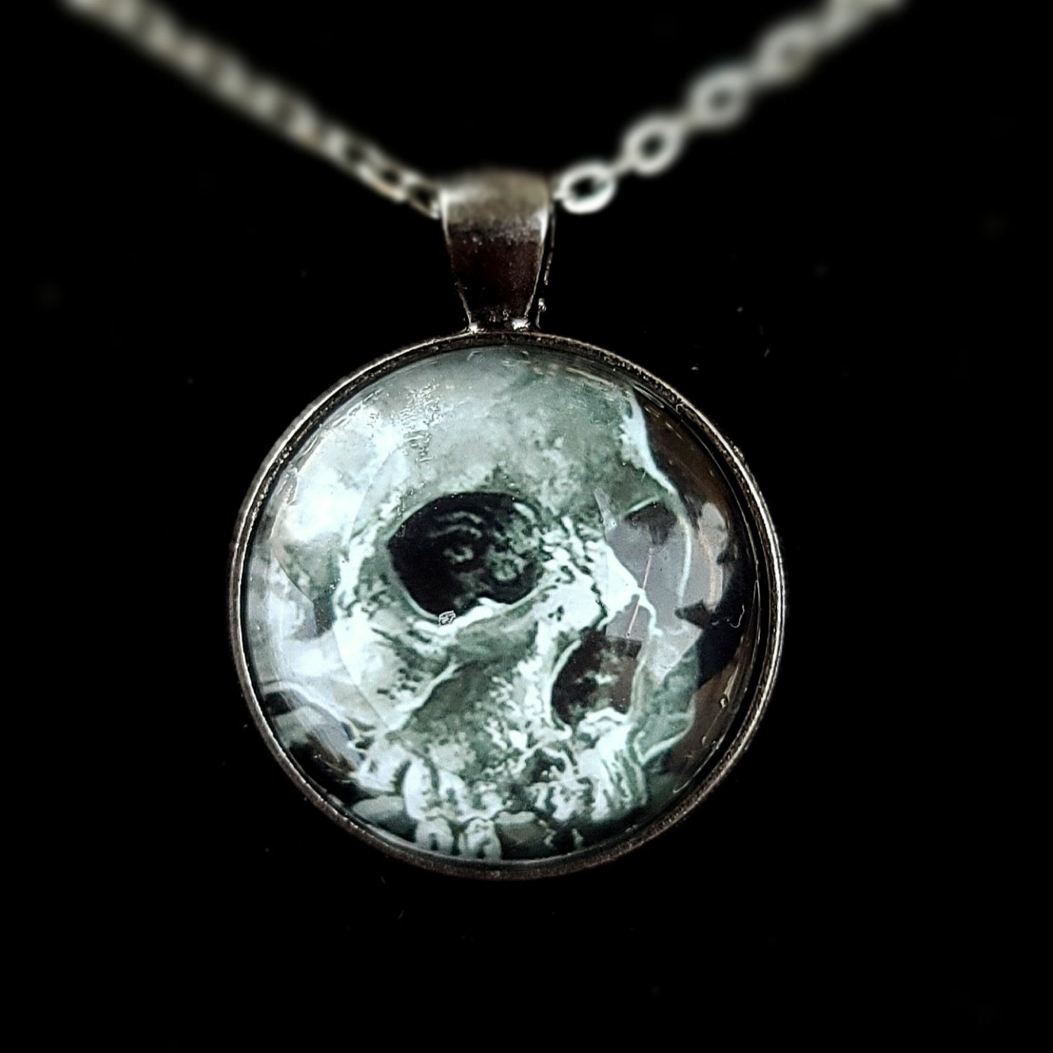 'Skull Still-Life' - Art Pendant Necklace