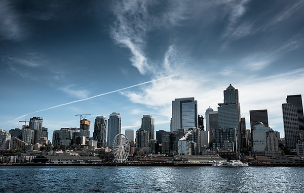 Seattle skyline from Puget Sound