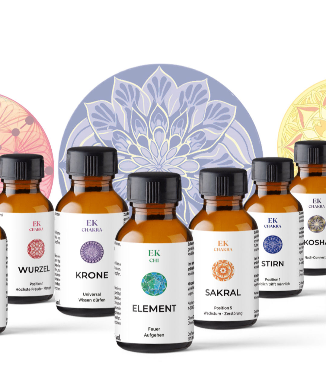 Chakra Blüten Set