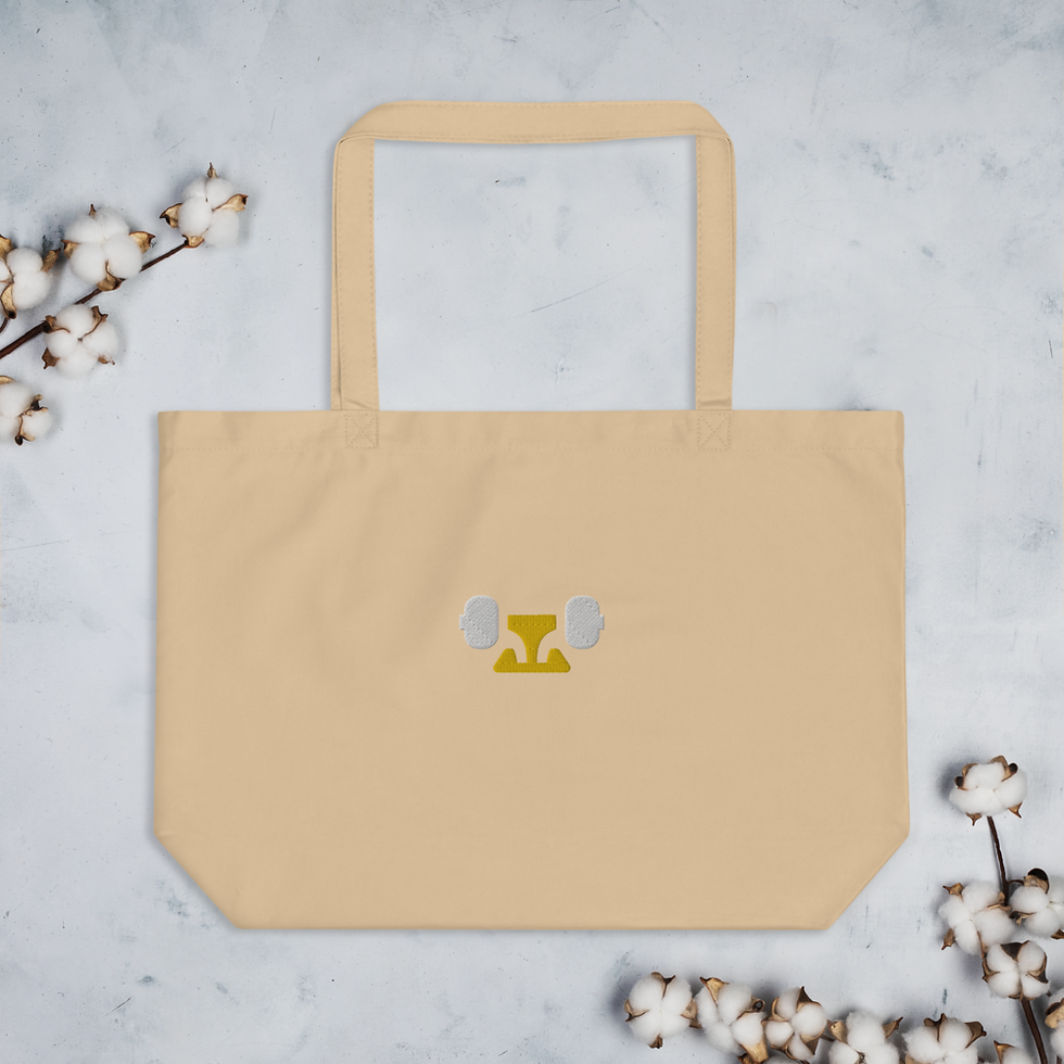 Thumbnail: Large organic tote bag - d4s logo only embroidered 1 copy