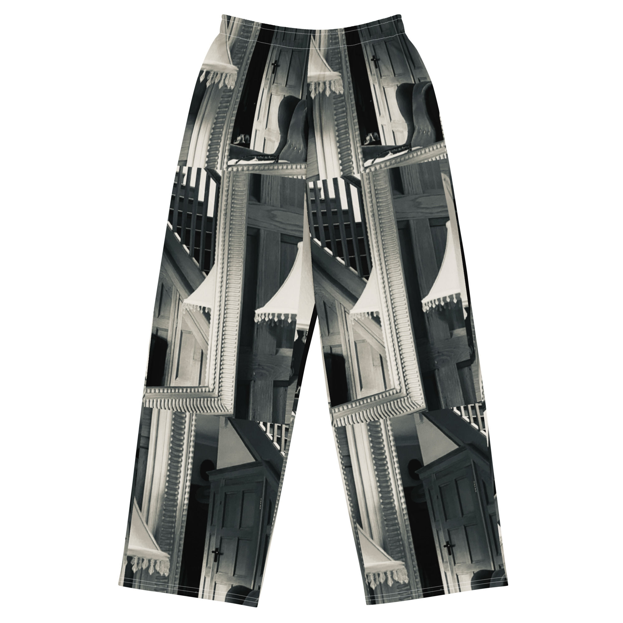 All-over print unisex wide-leg pants