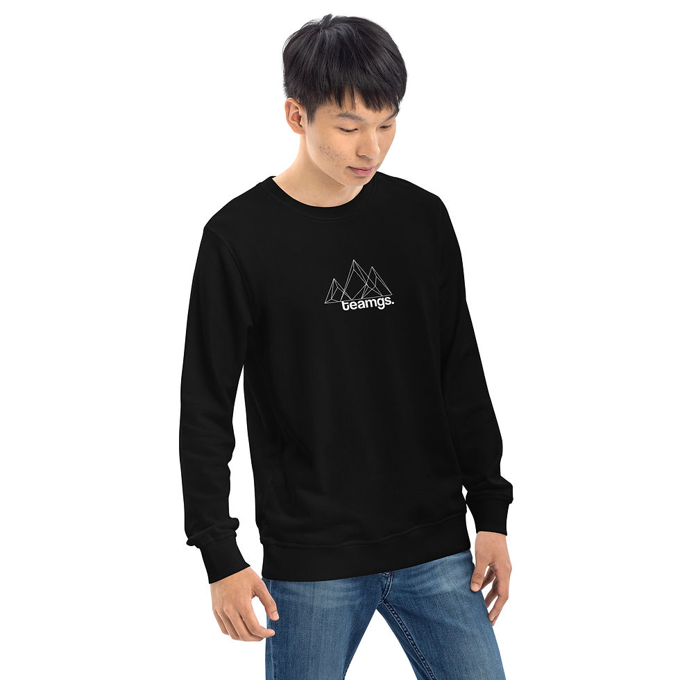 Miniature : TeamGS Unisex organic sweatshirt - Black