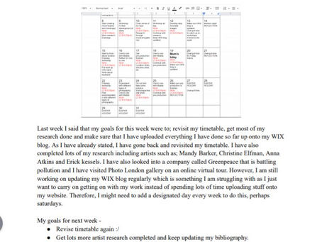 FMP - Week 2 reflection