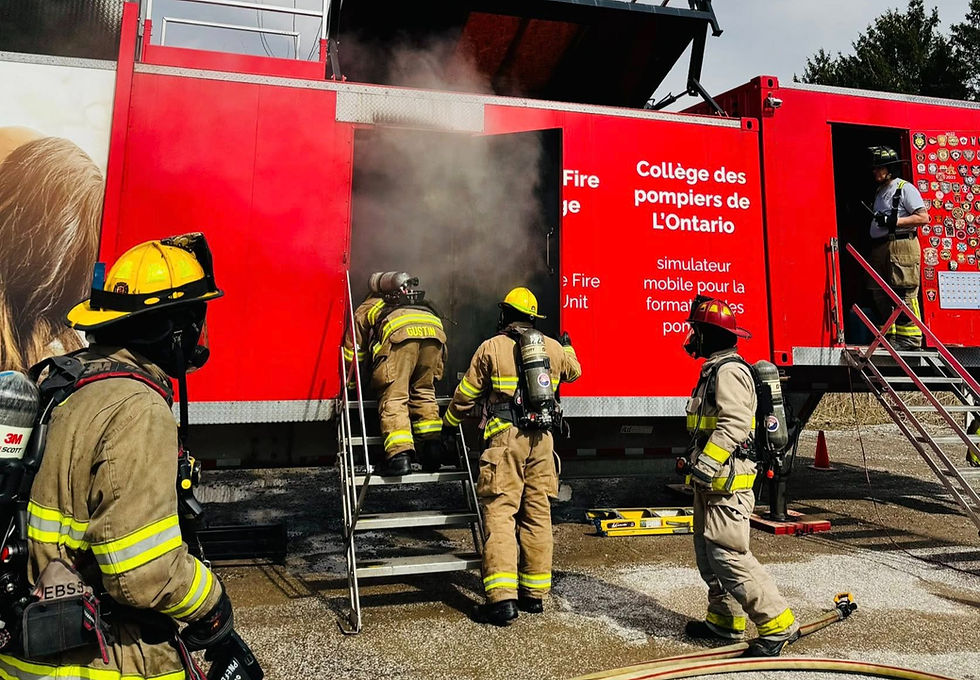Live Trailer Burn Training at the J.H. Fairbank Fire Training Centre
