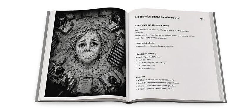 Mockup aufgeschlagenes Praxismanual von Anja Krummeck