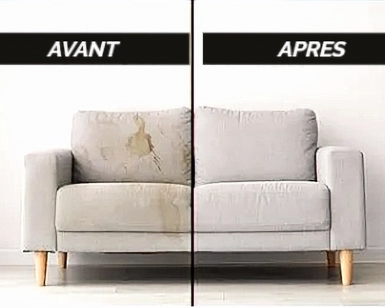 avant après nettoyages textiles