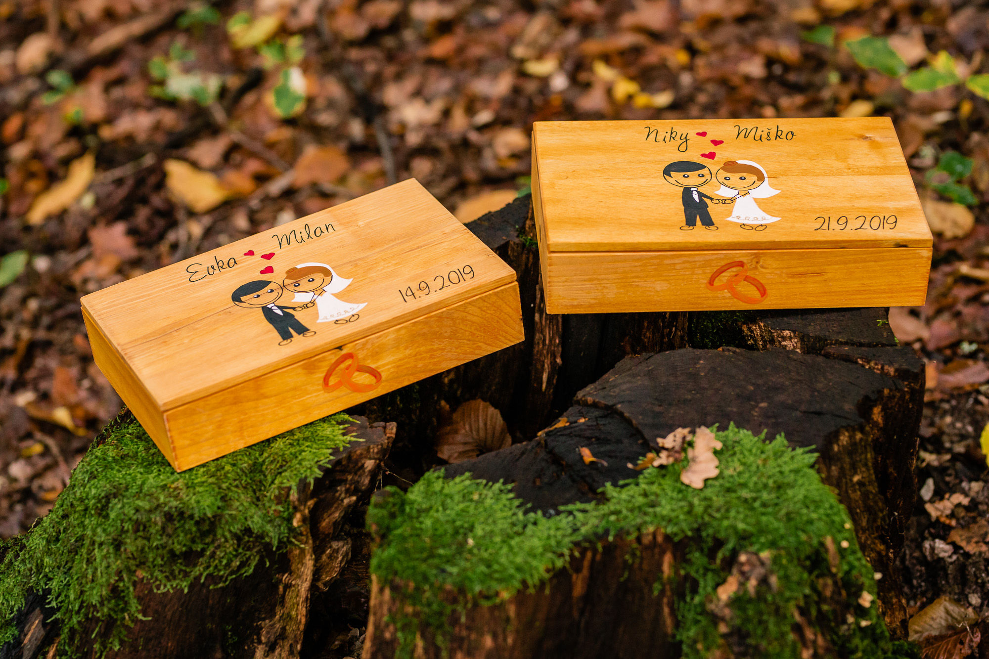 Svadobná krabička na fotky jednoduchý dizajn