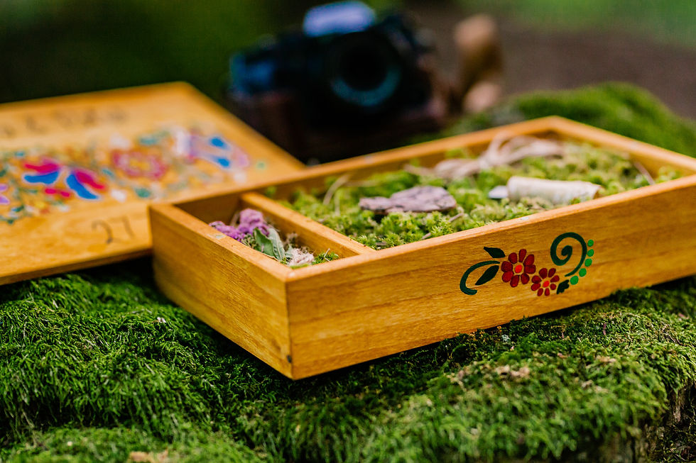 Miniatúra: Svadobná krabička na fotky Folk dizajn I