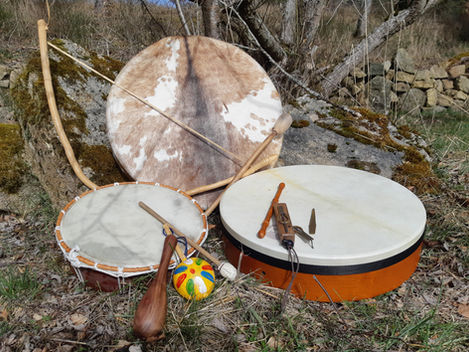 Samedi 13 Juin, CERCLE DE TAMBOURS, de 17h à 19h, avec Florence Diemer et Jean-Guy Béal