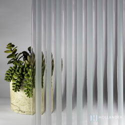 1/2" Reeded Sandblasted