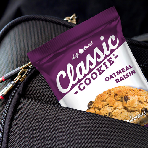 Classic Cookie® Oatmeal Raisin Soft-Baked Cookies are perfect to take in any bag.