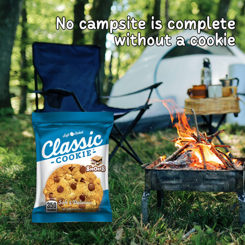 Classic Cookie® S'mores Soft-Baked Cookies are perfect to enjoy whole camping outdoors.