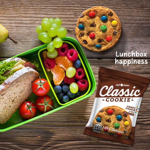 Classic Cookie® Candy Cookie Soft-Baked Cookies are perfect to take for your lunch.