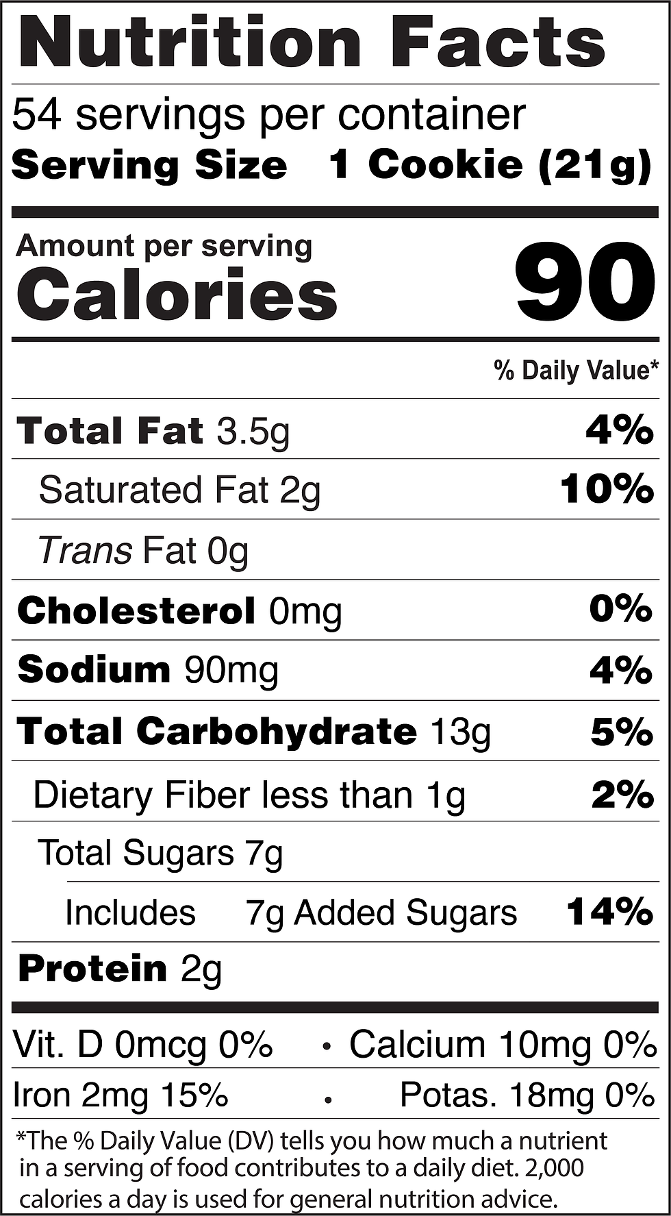 Thumbnail: Classic Cookie® Peanut Butter Soft-Baked Cookie - 54 Count Pantry Box Nutrition Facts