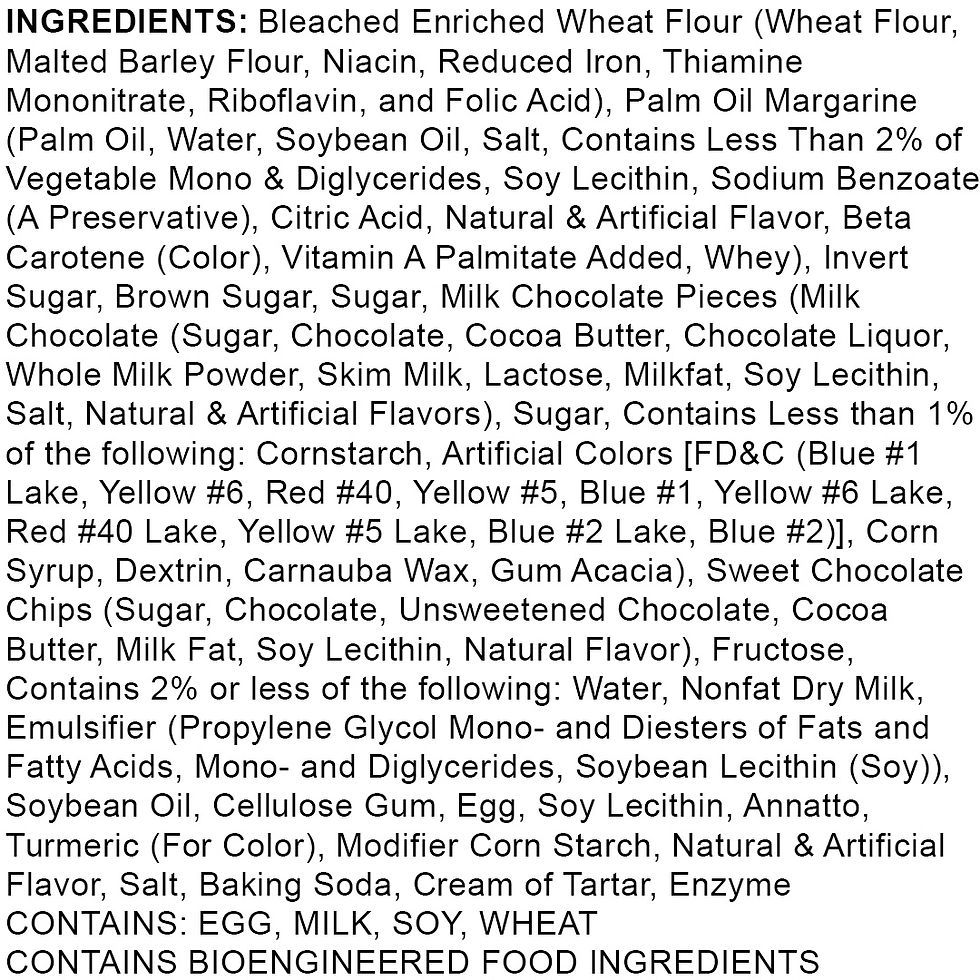 Thumbnail: Classic Cookie® Candy Cookie Soft-Baked Cookie - Individually Wrapped 3oz Snack (Ingredients)