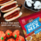 Classic Snacks' 10oz Traditional Savory Snack Mix Bag is perfect for Halloween parties.