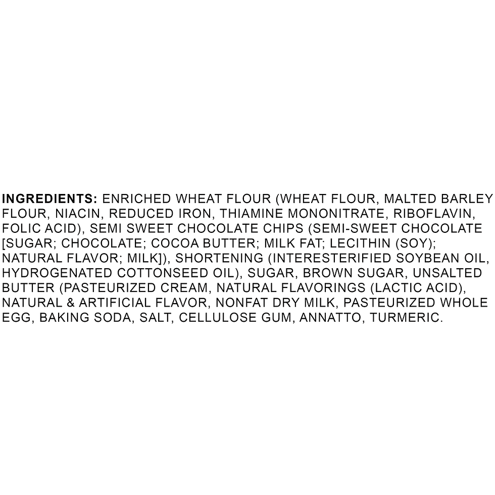 Thumbnail: Classic Cookie® Chocolate Chip Mini Cookies - Ingredients