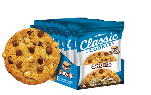 Classic Cookie® S'mores Soft-Baked Cookie - 8 Count Snack Box