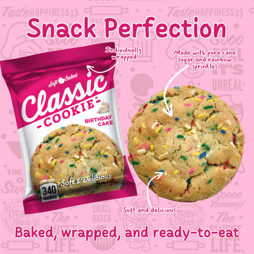 Classic Cookie® Birthday Cake Soft-Baked Cookie - Details