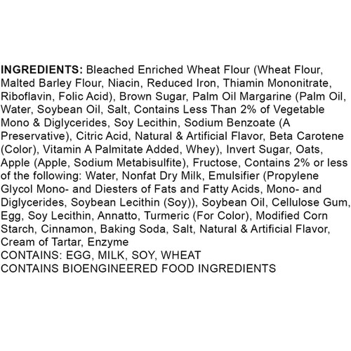 Classic Cookie® Apple, Cinnamon, & Oats Soft-Baked Cookie - Ingredients