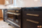 Brand new oven in an traditional style, all black.